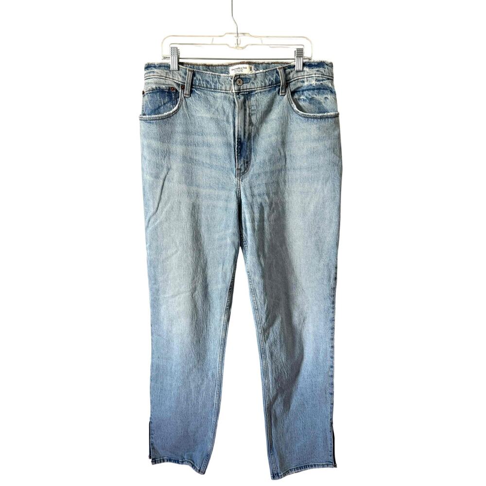 Abercrombie & Fitch The 90's Straight Ultra High Rise Jeans Blue Size 33/16R